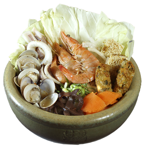 川麻奶香海鮮麵